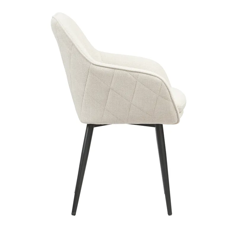 Esszimmerstuhl Strukturstoff Beige, Ansicht 3