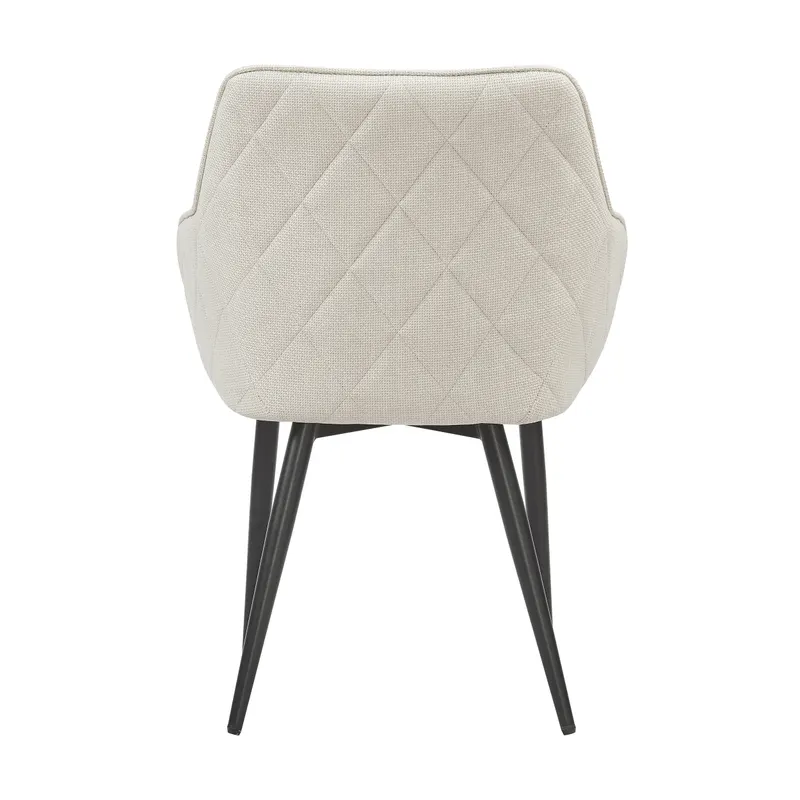 Esszimmerstuhl Strukturstoff Beige, Ansicht 4