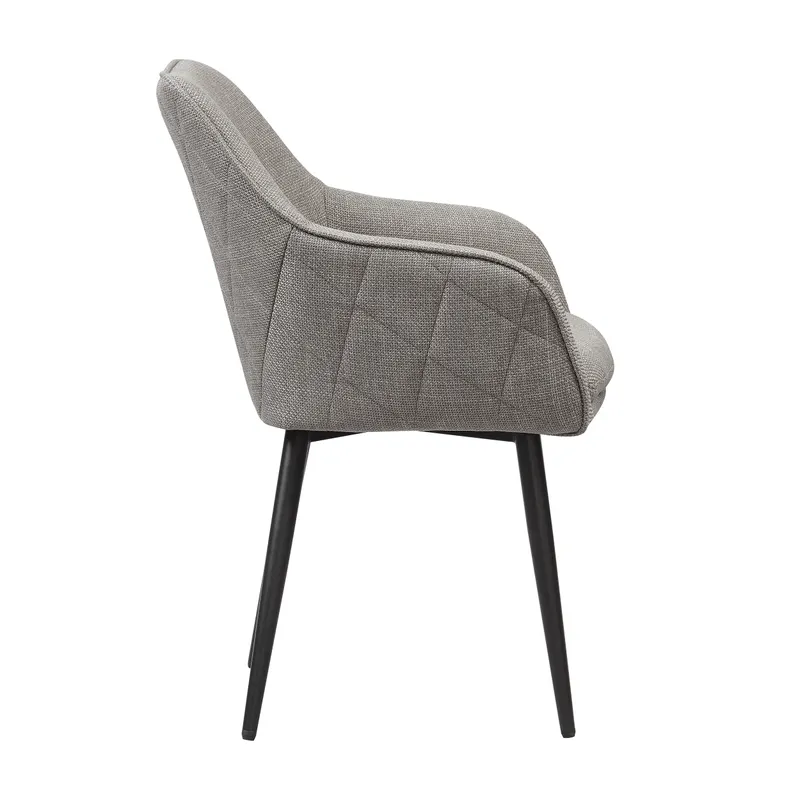 Esszimmerstuhl Strukturstoff Taupe, Ansicht 3
