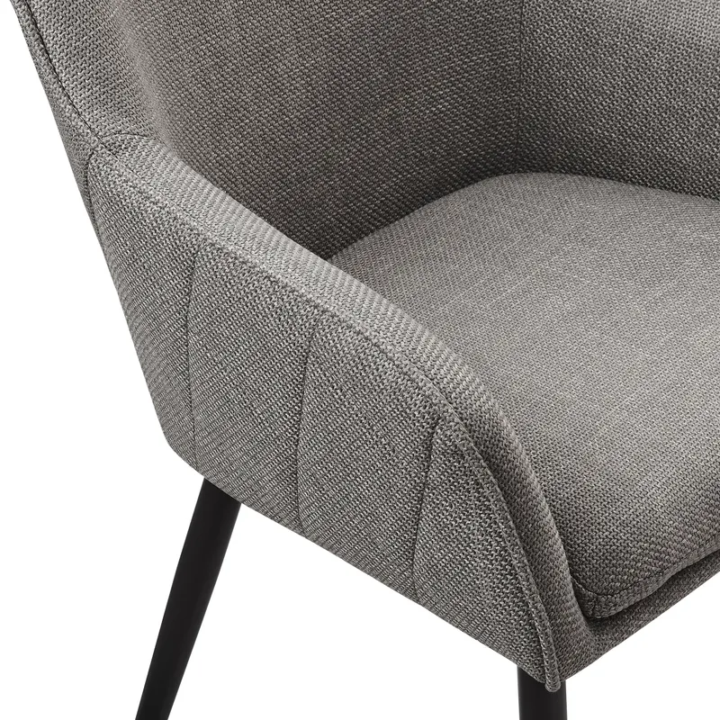 Esszimmerstuhl Strukturstoff Taupe, Ansicht 5