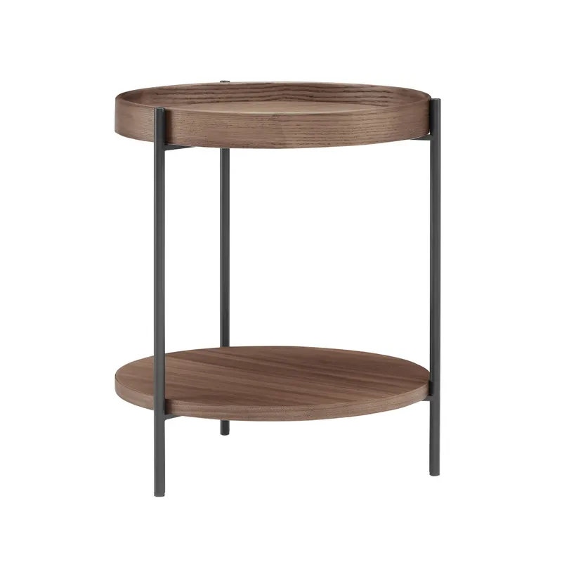 Beistelltisch Ø 44 cm Walnuss, Ansicht 2