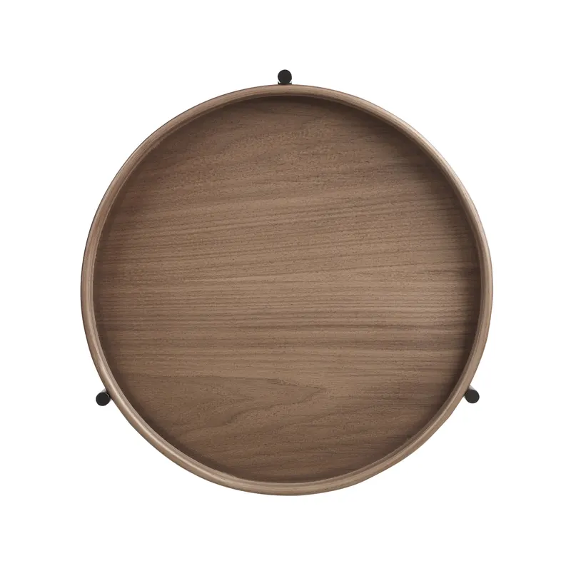 Beistelltisch Ø 44 cm Walnuss, Ansicht 3