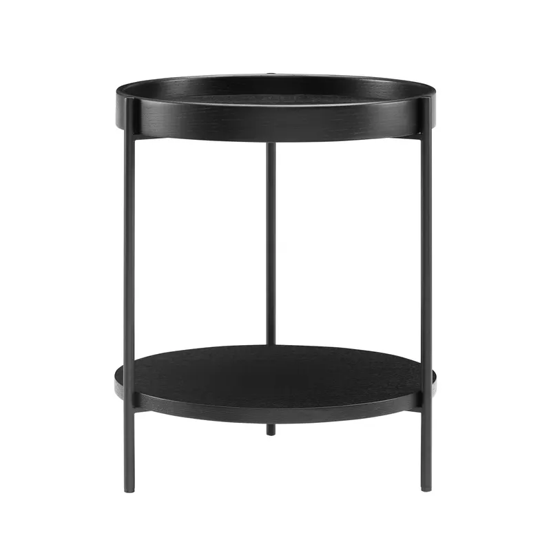 Beistelltisch Ø 44 cm Schwarz, Ansicht 1