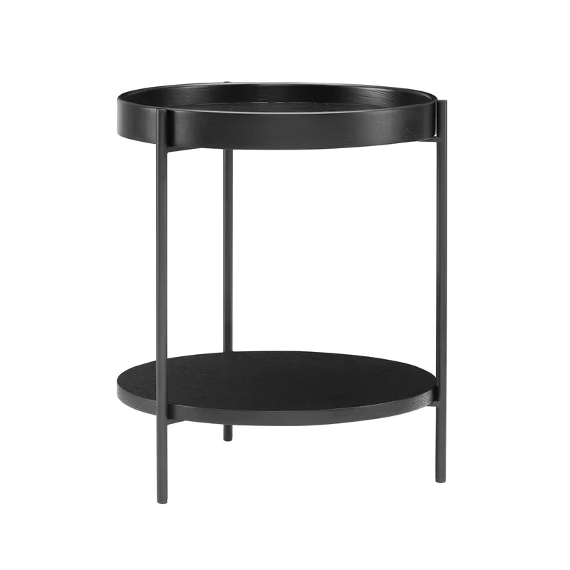 Beistelltisch Ø 44 cm Schwarz, Ansicht 2