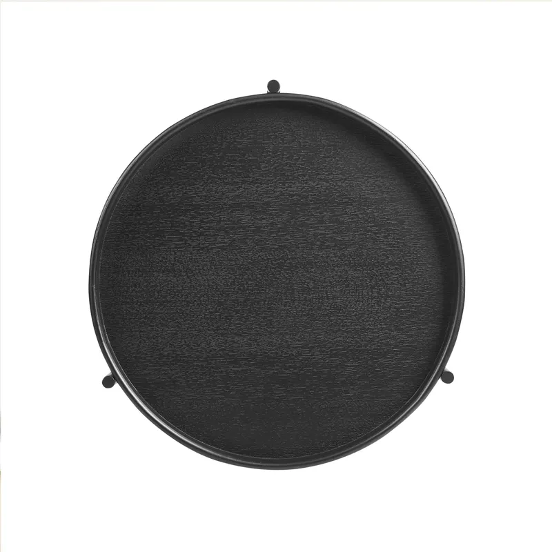 Beistelltisch Ø 44 cm Schwarz, Ansicht 3
