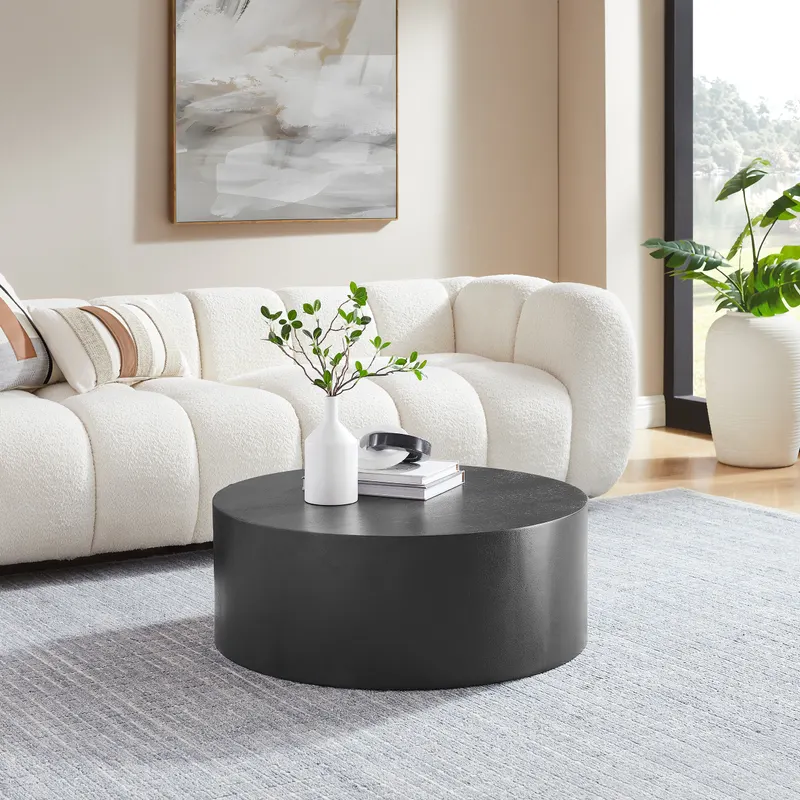 Couchtisch Ø 80 cm Schwarz, Ansicht 3