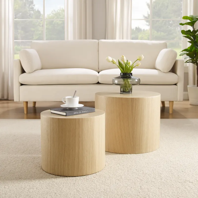 Couchtisch-Set 2-teilig Eiche Natur, Ansicht 4