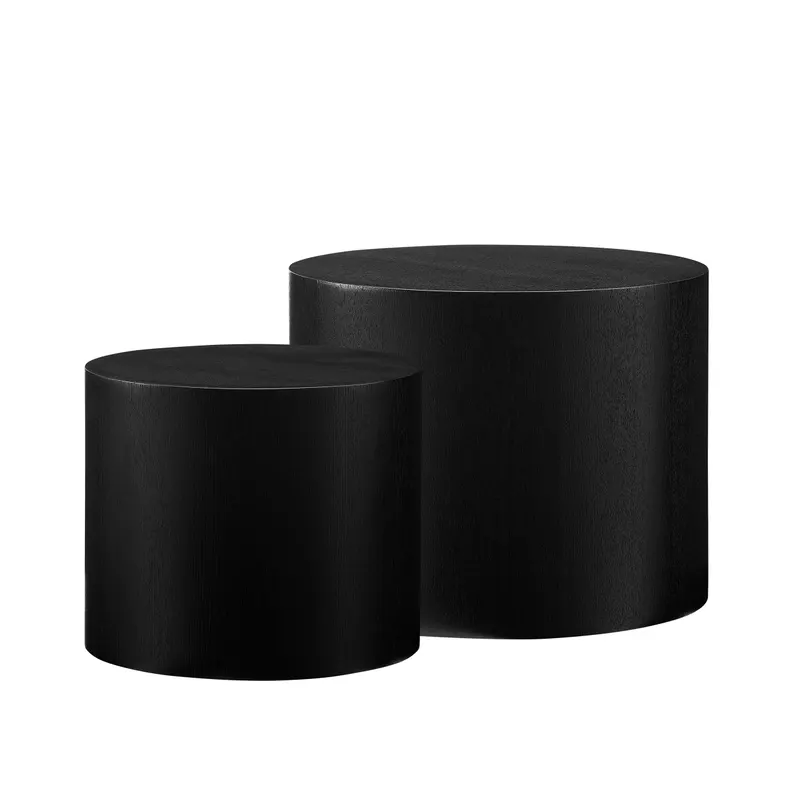 Couchtisch-Set, 2-teilig, Schwarz, Ansicht 1
