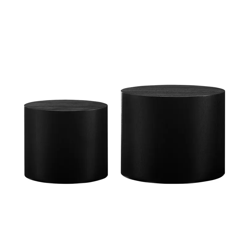Couchtisch-Set, 2-teilig, Schwarz, Ansicht 2