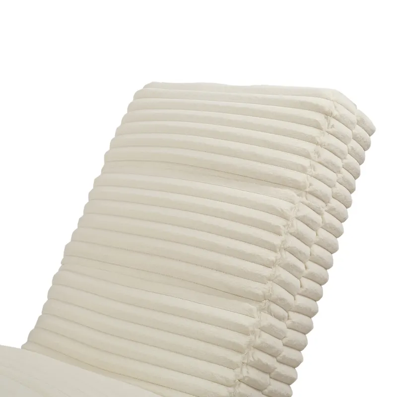 Chaiselongue Plüsch-Cord Beige, Ansicht 5