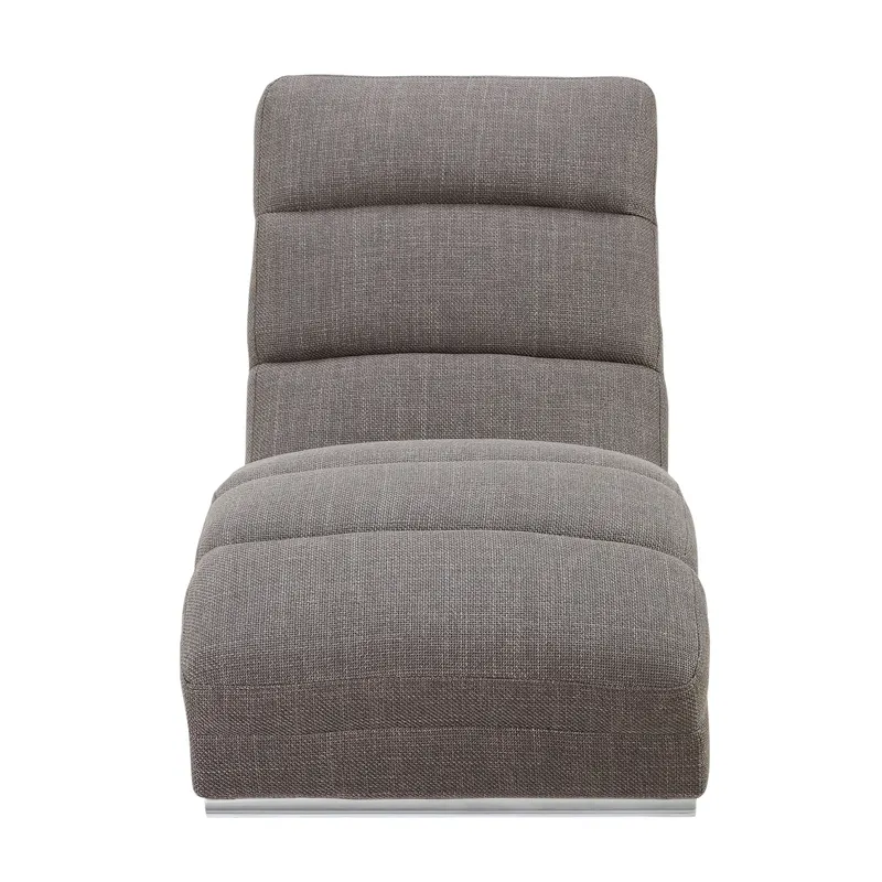 Chaiselongue Strukturstoff Grau, Ansicht 3
