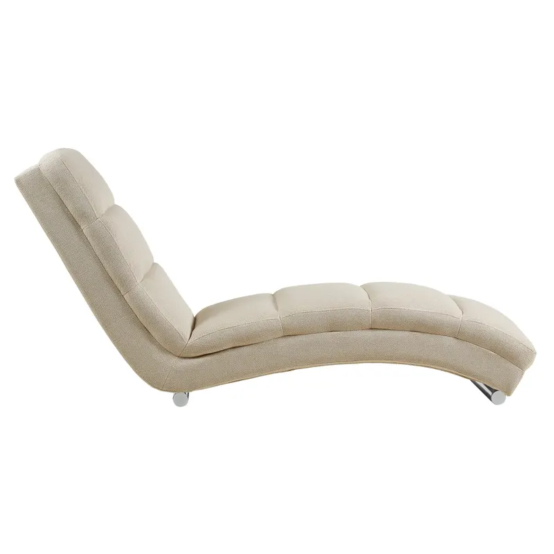 Chaiselongue Strukturstoff Beige, Ansicht 2