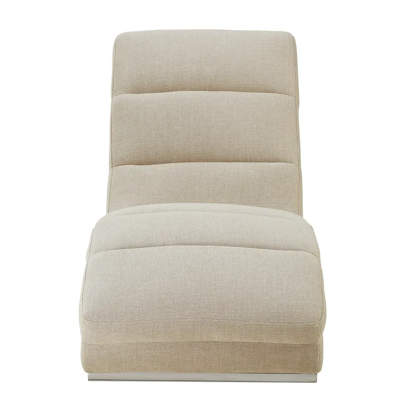 Chaiselongue Strukturstoff Beige, Ansicht 3