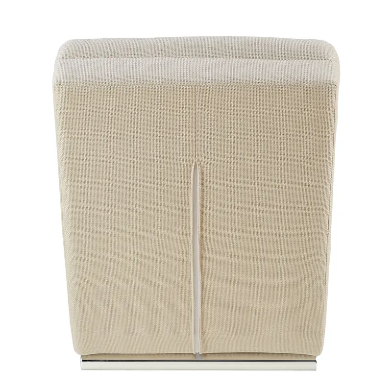 Chaiselongue Strukturstoff Beige, Ansicht 4