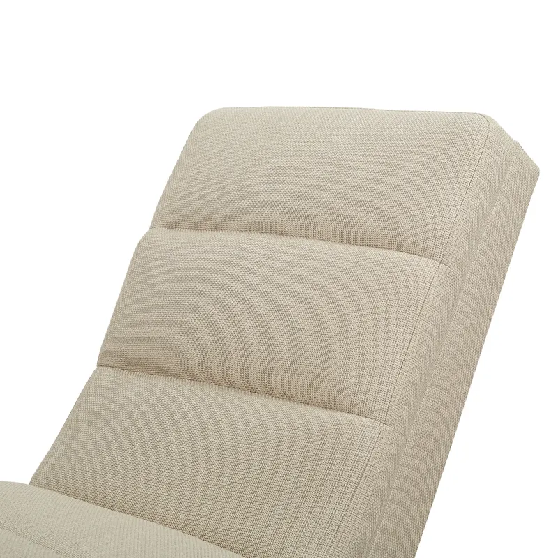 Chaiselongue Strukturstoff Beige, Ansicht 5