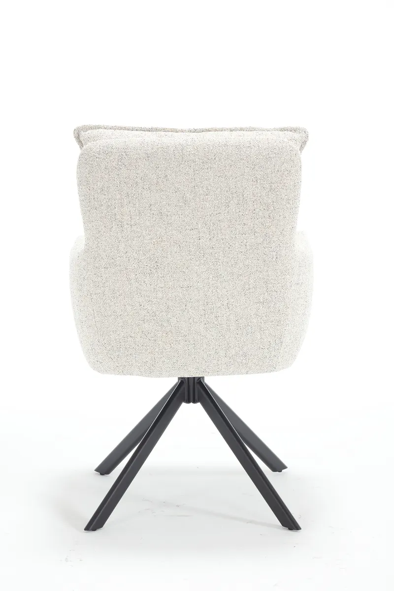 Armlehnstuhl Strukturstoff Beige, Ansicht 5
