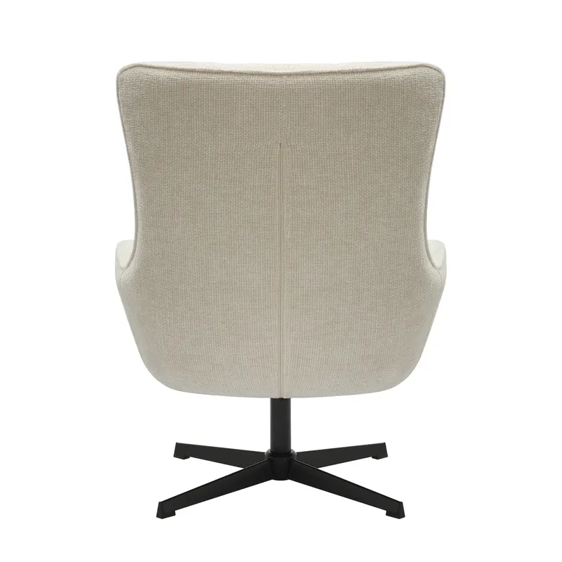 Sessel Chenillestoff Beige mit Drehfunktion, Ansicht 4