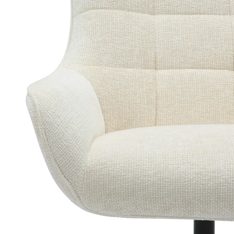Sessel Chenillestoff Beige mit Drehfunktion, Ansicht 5