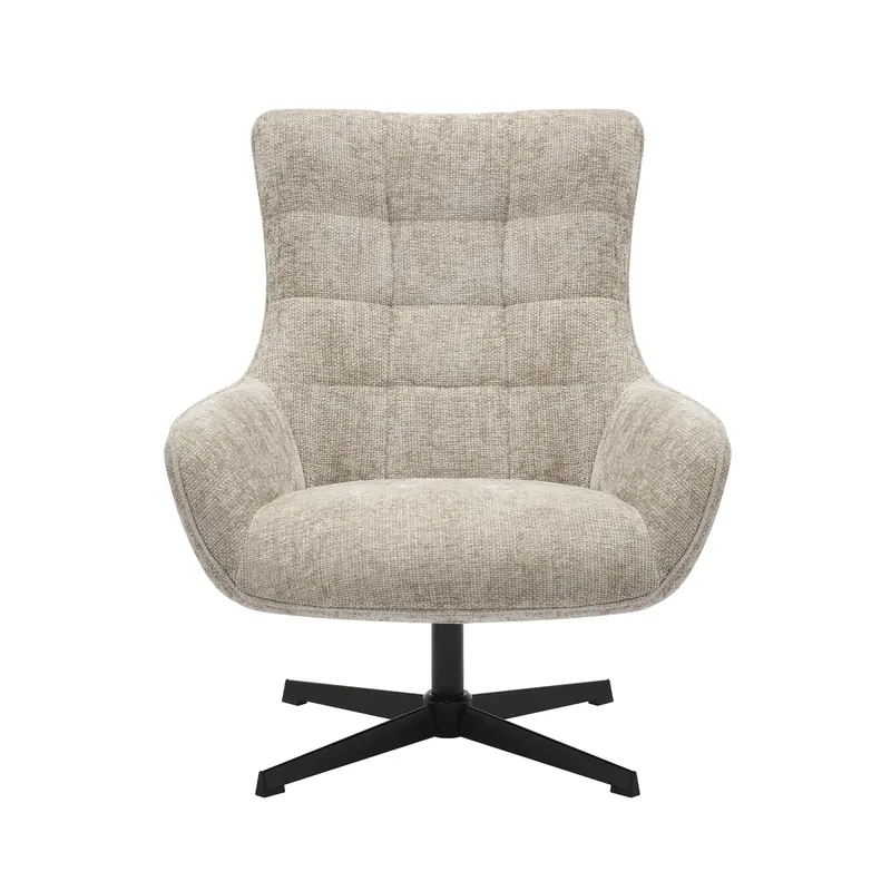 Sessel Chenillestoff Hellgrau, Ansicht 2