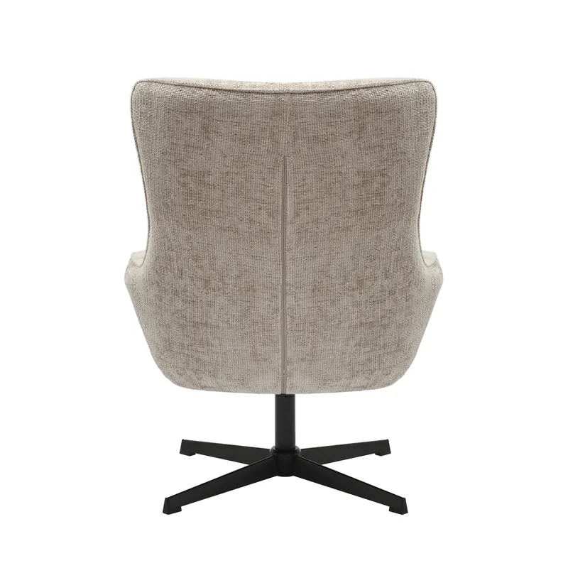 Sessel Chenillestoff Hellgrau, Ansicht 4