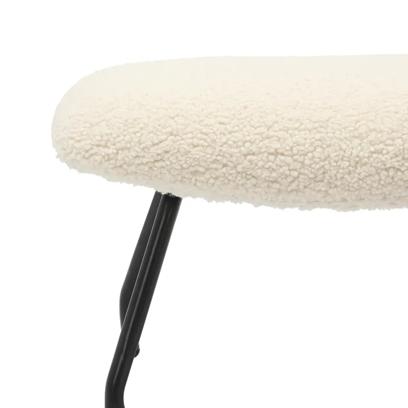 Sessel und Hocker Set Teddyfell Beige, Ansicht 10
