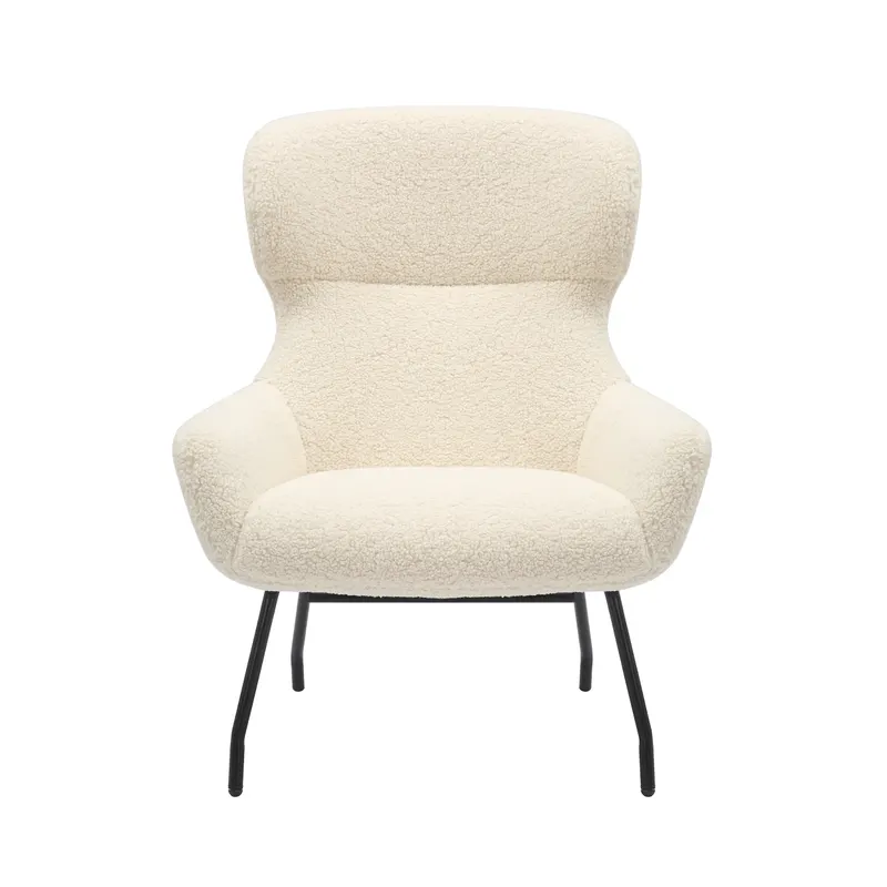 Sessel und Hocker Set Teddyfell Beige, Ansicht 4