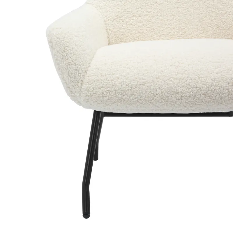Sessel und Hocker Set Teddyfell Beige, Ansicht 6