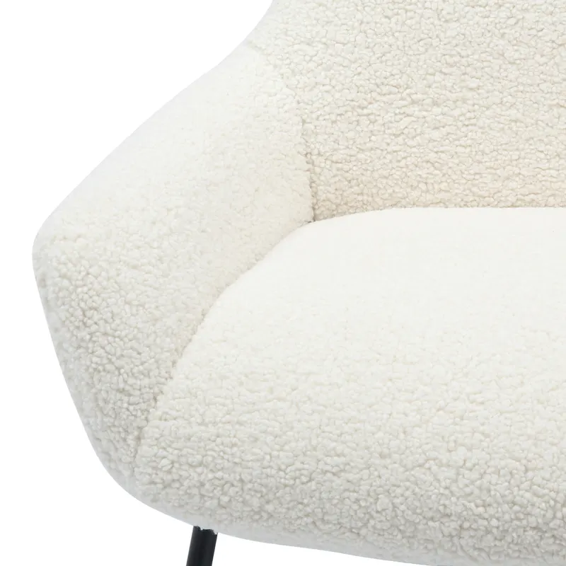 Sessel und Hocker Set Teddyfell Beige, Ansicht 7
