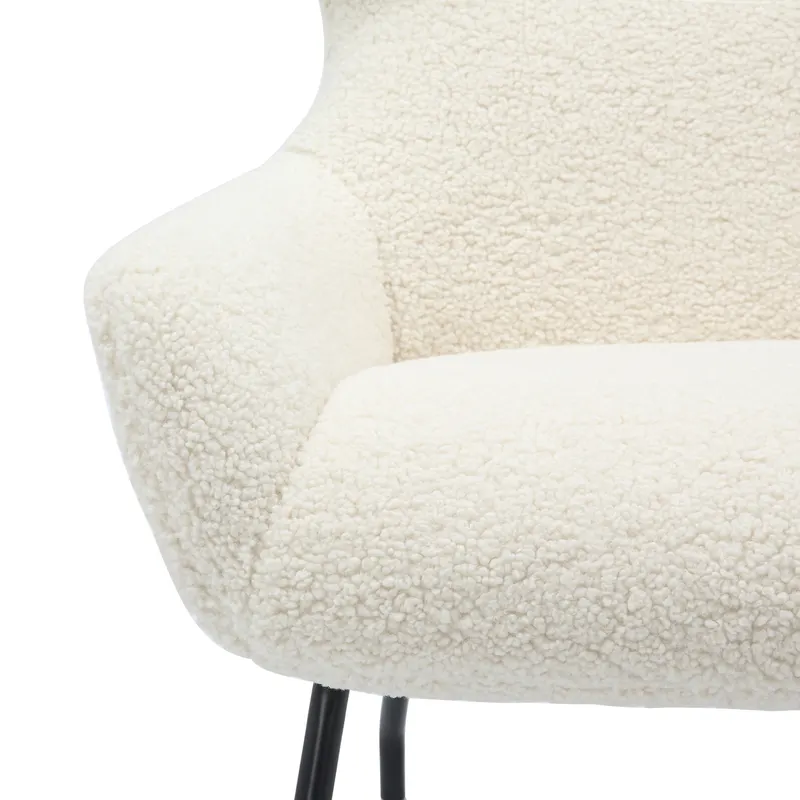 Sessel und Hocker Set Teddyfell Beige, Ansicht 8
