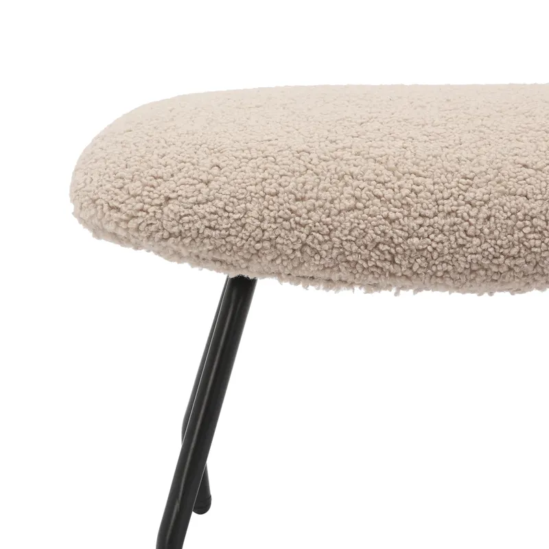 Sessel und Hocker Set Teddyfell Taupe, Ansicht 10