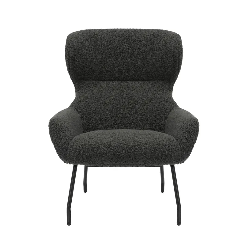 Sessel und Hocker Set Teddyfell Anthrazit, Ansicht 4