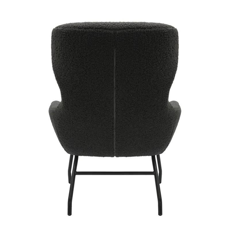 Sessel und Hocker Set Teddyfell Anthrazit, Ansicht 5
