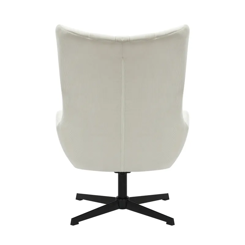 Sessel und Hocker Cordoptik Beige, Ansicht 5