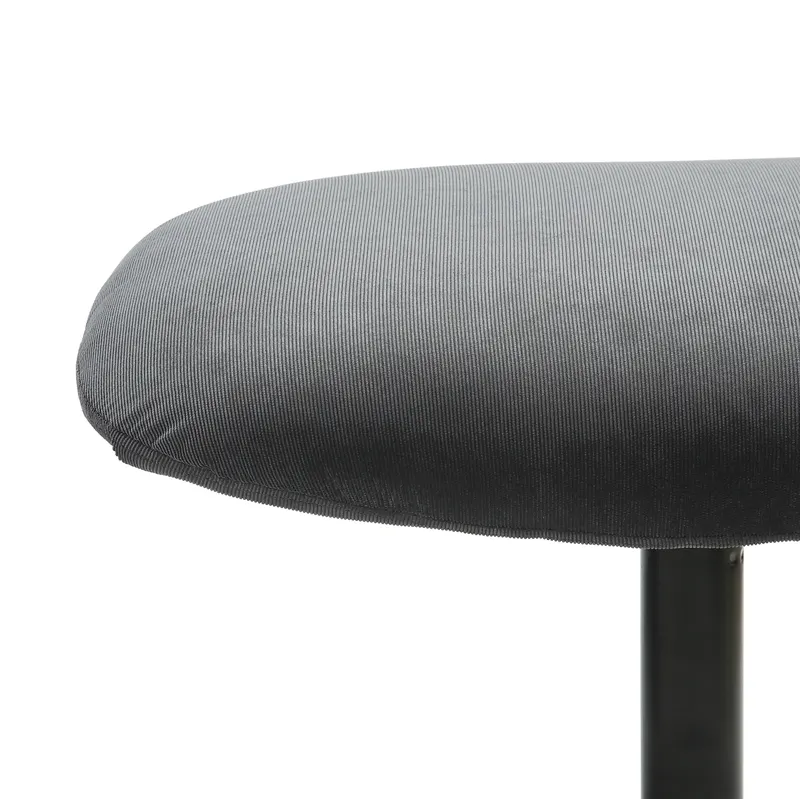 Sessel und Hocker in grauer Cordoptik, Ansicht 9