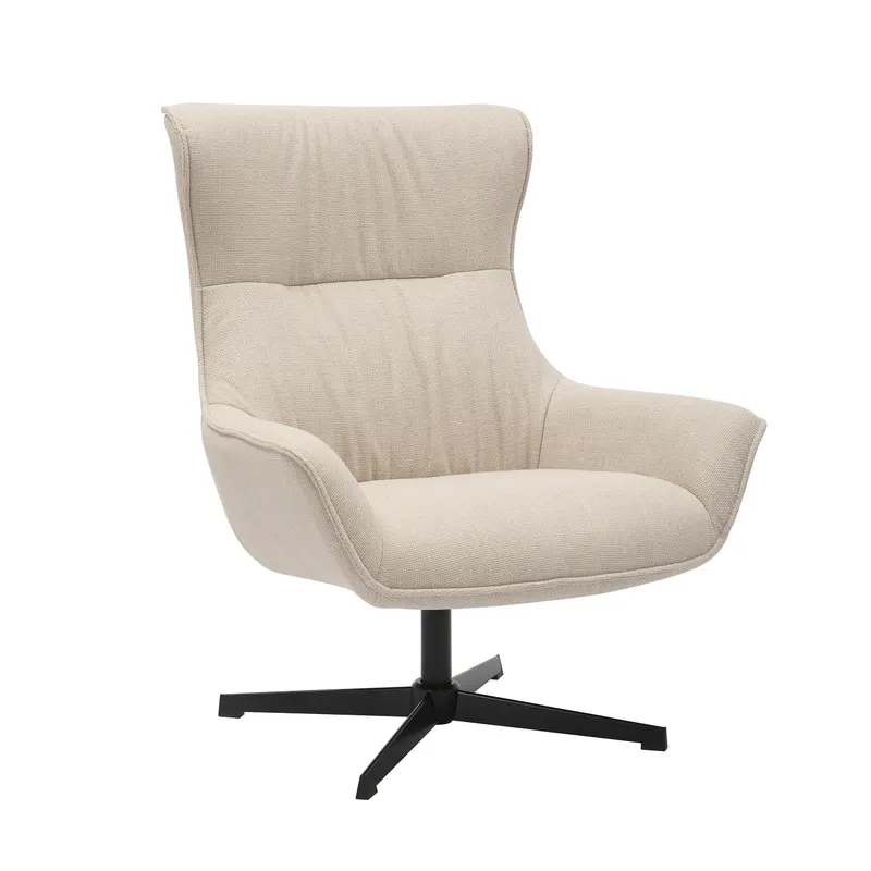 Sessel Strukturstoff Beige, Ansicht 4