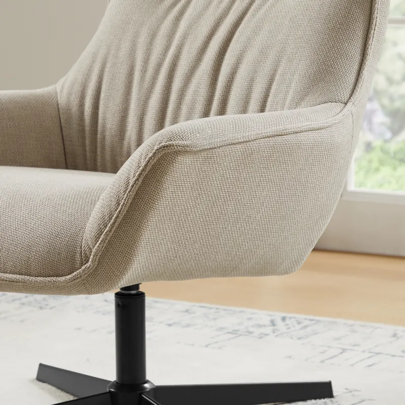 Sessel Strukturstoff Beige, Ansicht 9