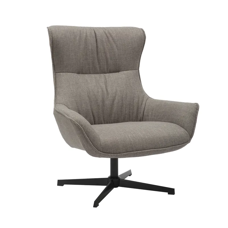 Sessel Strukturstoff Taupe, Ansicht 1