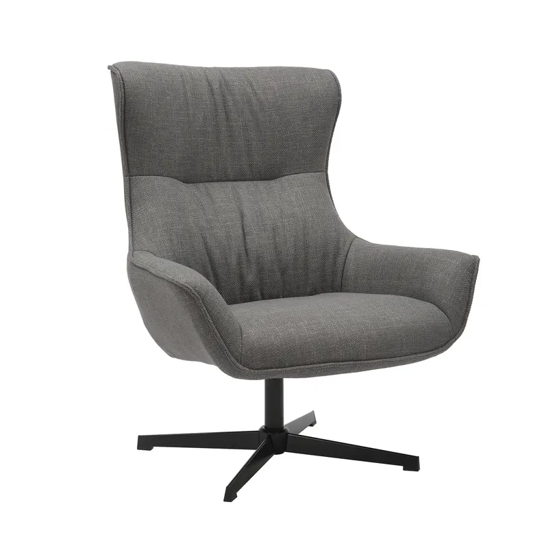 Sessel Strukturstoff Grau, Ansicht 1