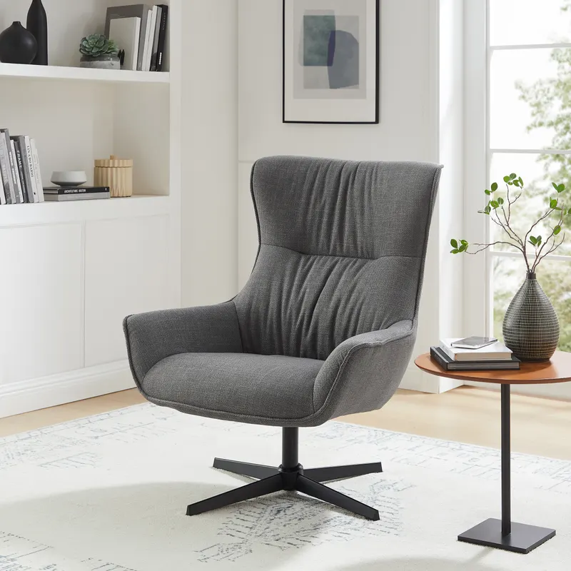 Sessel Strukturstoff Grau, Ansicht 8