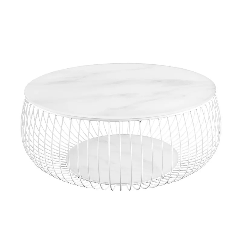Couchtisch Ø 86 cm Weiß, Ansicht 1