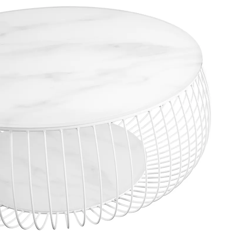 Couchtisch Ø 86 cm Weiß, Ansicht 2