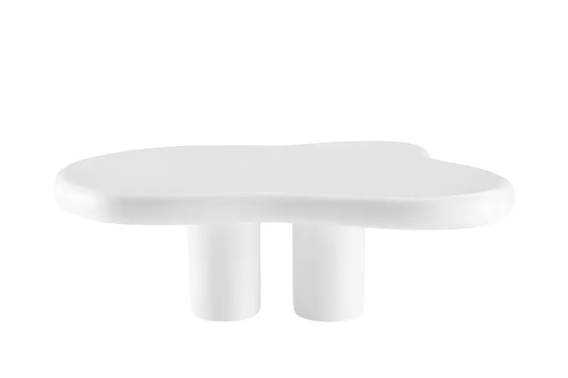 Couchtisch 123 × 89 cm Weiß, Ansicht 2