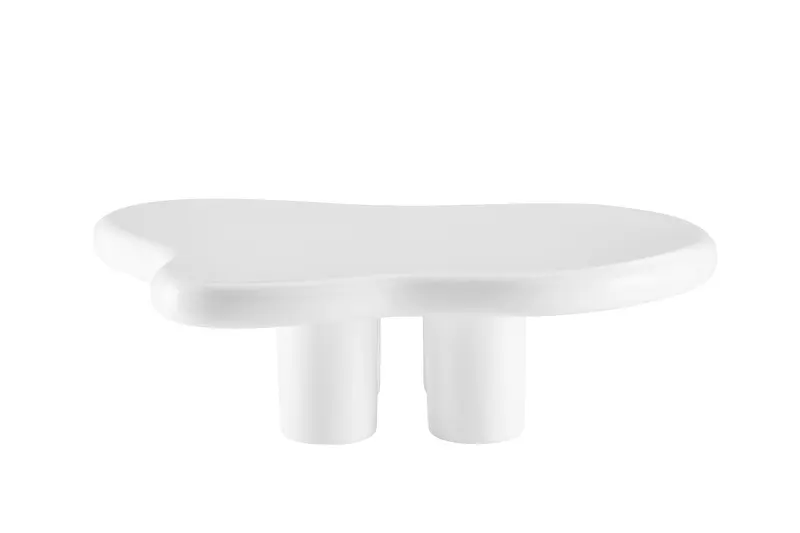 Couchtisch 123 × 89 cm Weiß, Ansicht 3