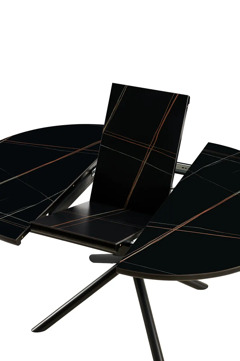 Esstisch Ø120 cm Schwarz, Ansicht 4