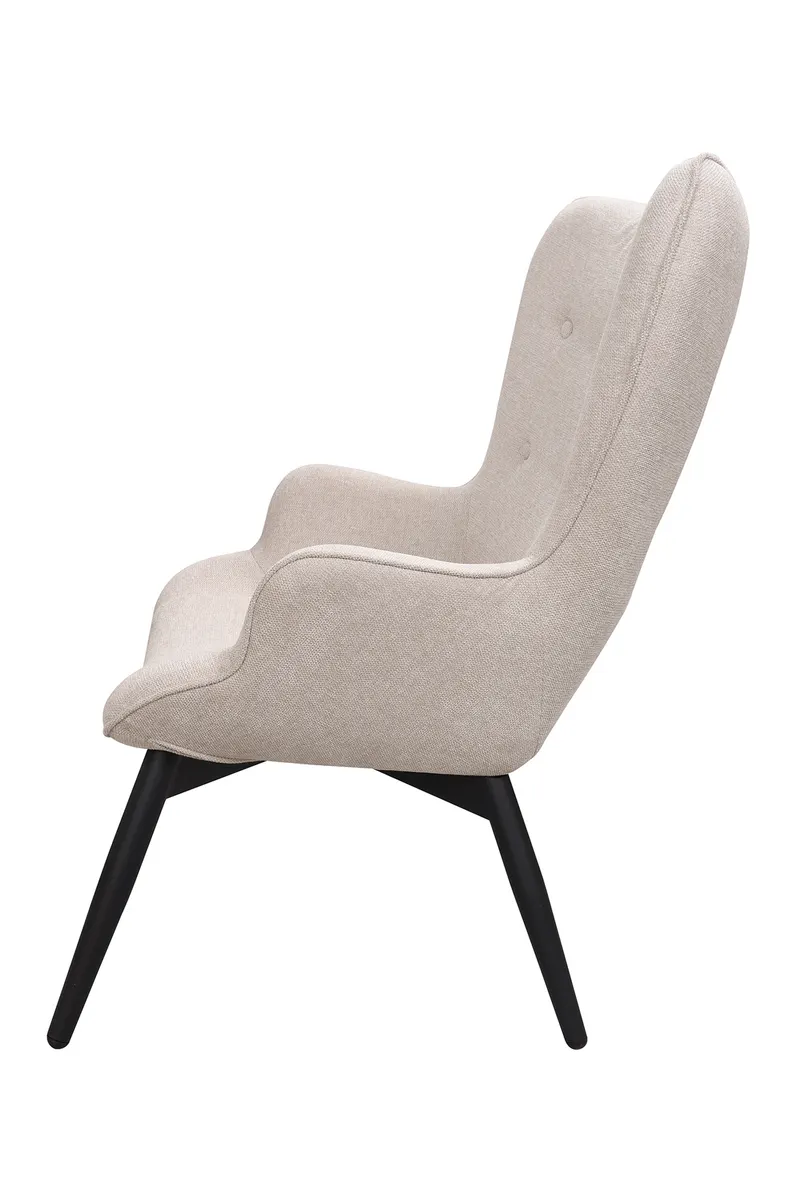 Sessel Beige Strukturstoff, Ansicht 3
