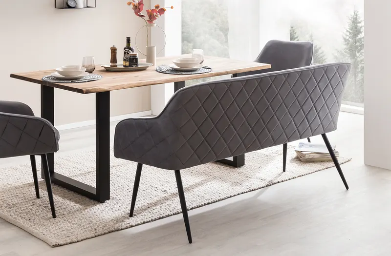 Essgruppe 6-teilig mit Akazientisch 240 × 110 cm, Ansicht 10
