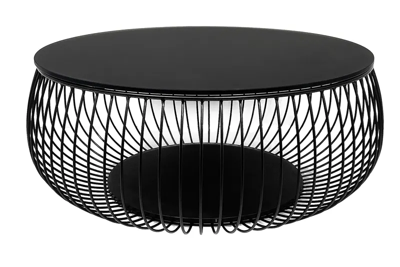Yuna Couchtisch Ø 86 cm, Schwarz
