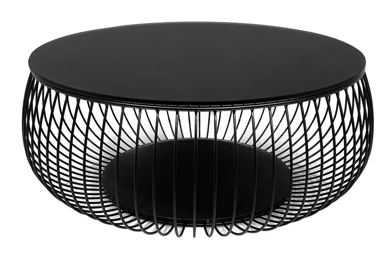 Couchtisch Ø 86 cm, Schwarz, Ansicht 2