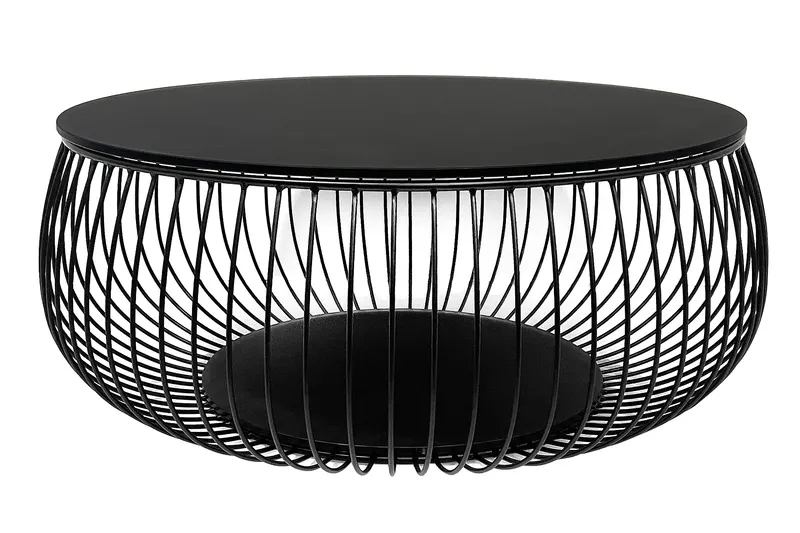 Couchtisch Ø 86 cm, Schwarz, Ansicht 3
