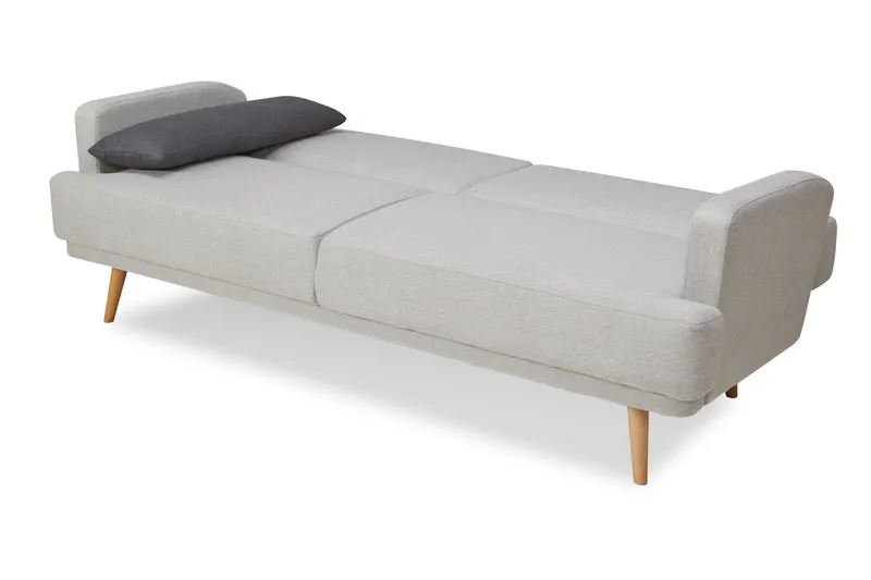 3-Sitzer-Sofa Webstoff Grau mit Schlaffunktion, Ansicht 10